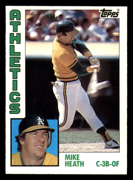 1984 Topps #567 Mike Heath EX Excellent Oakland Athletics Baseball Card - Baseball Card Single