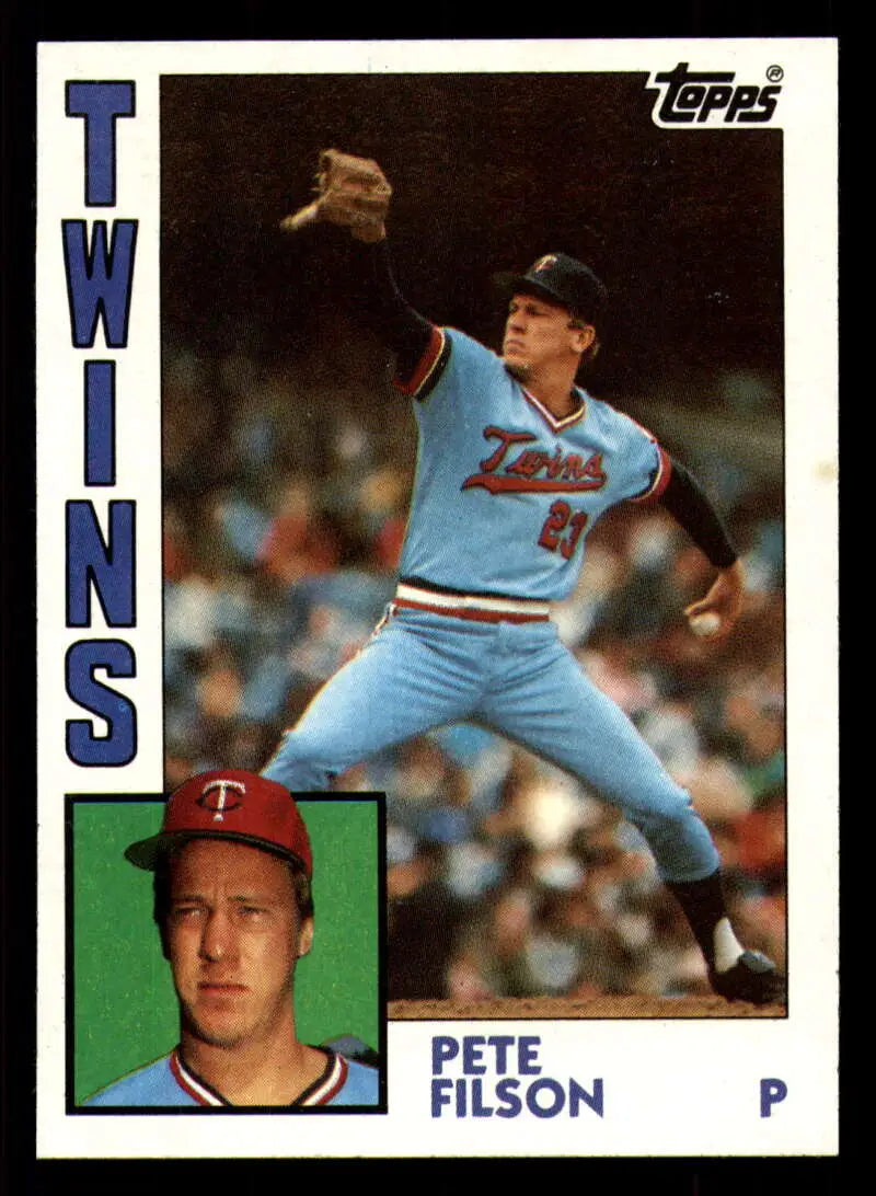 1984 Topps #568 Pete Filson EX Excellent RC Rookie Minnesota Twins Baseball Card - Baseball Card Single