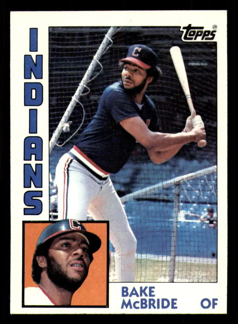 1984 Topps #569 Bake McBride EX Excellent Cleveland Indians Baseball Card - Baseball Card Single