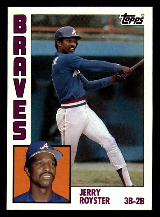 1984 Topps #572 Jerry Royster EX Excellent Atlanta Braves Baseball Card - Baseball Card Single