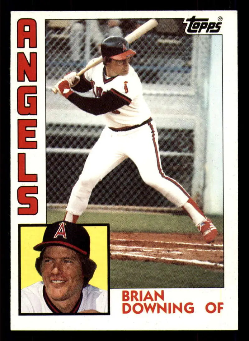 1984 Topps #574 Brian Downing EX Excellent California Angels Baseball Card - Baseball Card Single