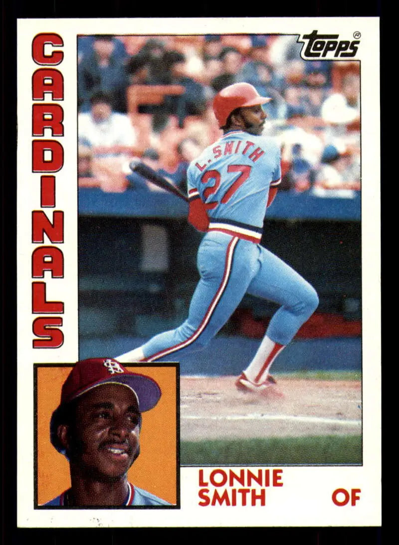 1984 Topps #580 Lonnie Smith EX Excellent St. Louis Cardinals Baseball Card - Baseball Card Single