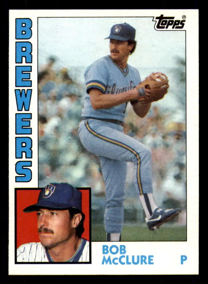 1984 Topps #582 Bob McClure EX Excellent Milwaukee Brewers Baseball Card - Baseball Card Single