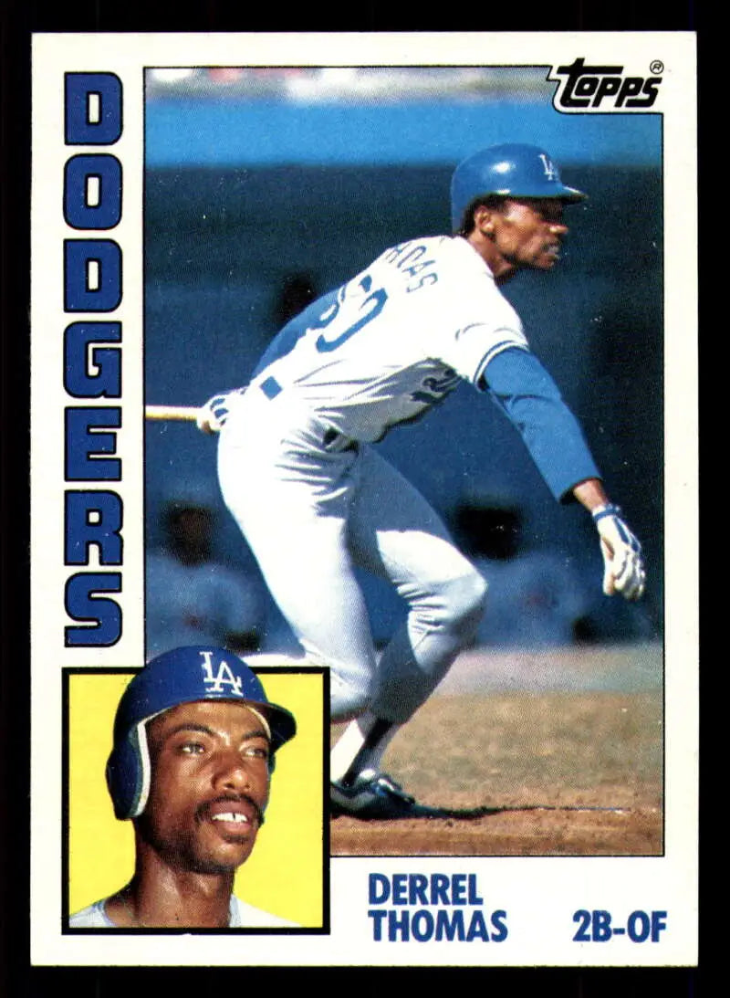 1984 Topps #583 Derrel Thomas EX Excellent Los Angeles Dodgers Baseball Card - Baseball Card Single