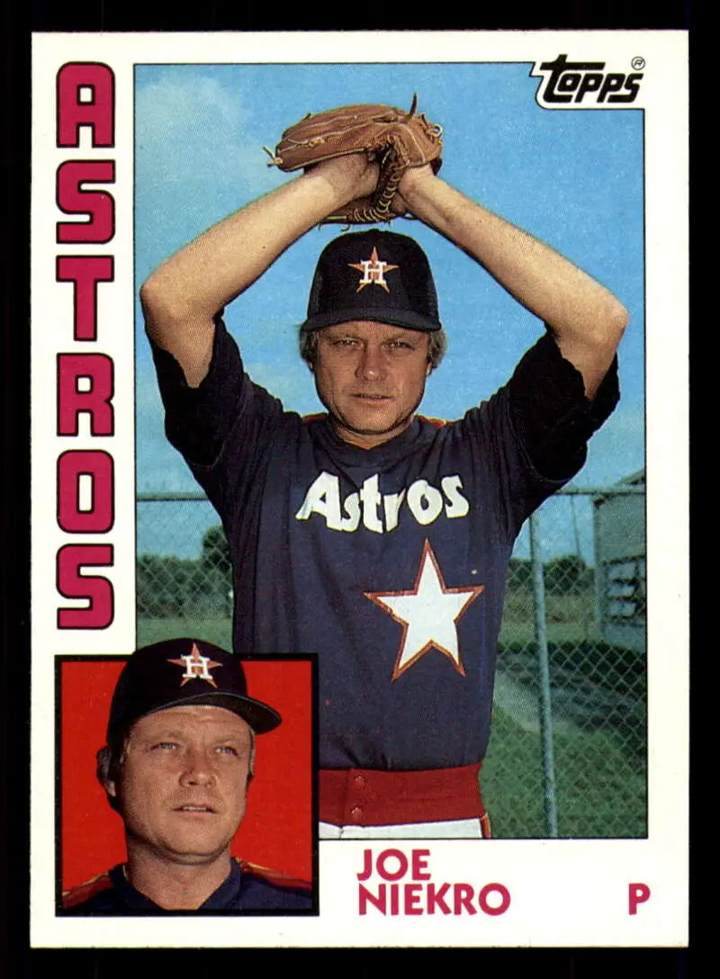 1984 Topps #586 Joe Niekro EX Excellent Houston Astros Baseball Card - Baseball Card Single