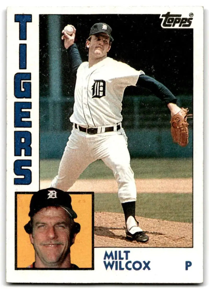 1984 Topps #588 Milt Wilcox EX Excellent Detroit Tigers Baseball Card - Baseball Card Single