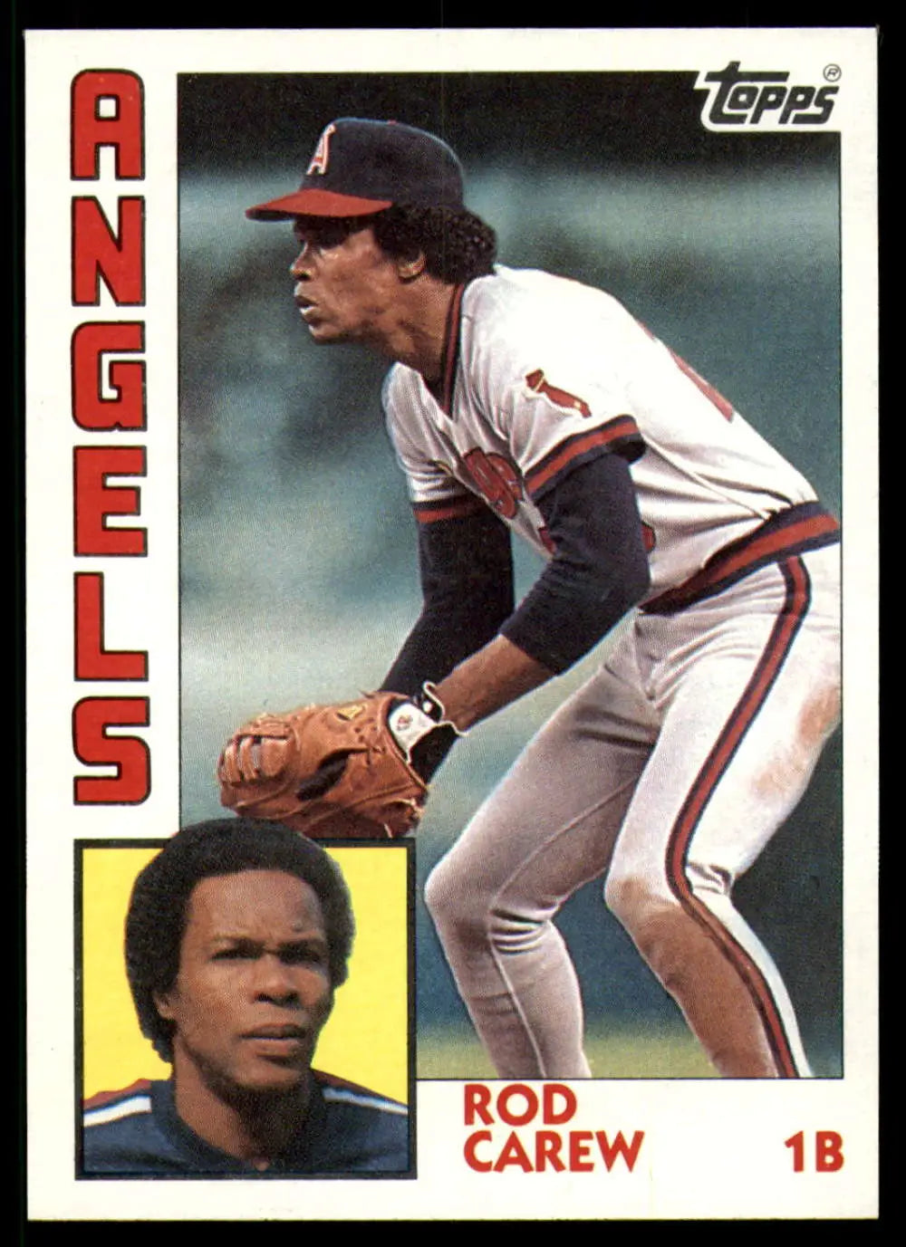1984 Topps #600 Rod Carew EX Excellent California Angels Baseball Card - Baseball Card Single