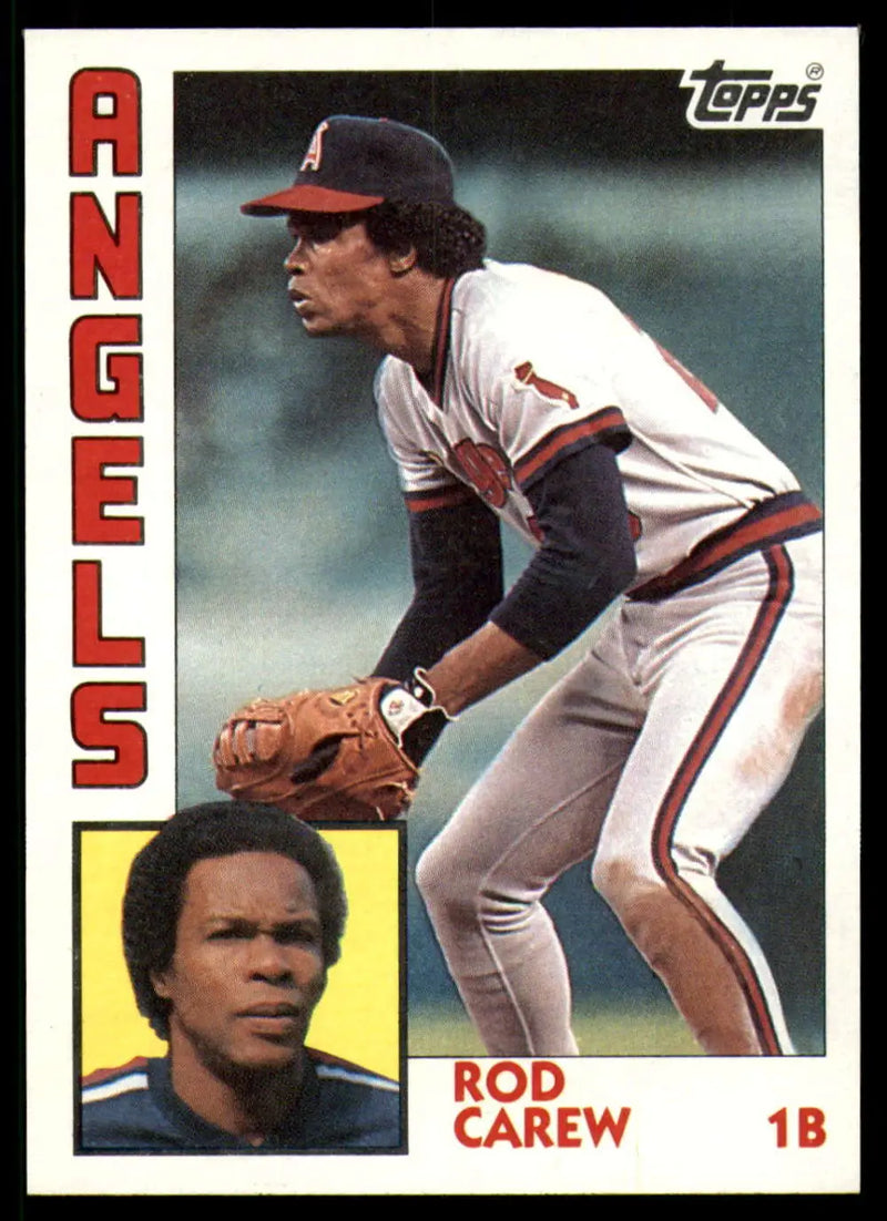 1984 Topps #600 Rod Carew EX Excellent California Angels Baseball Card - Baseball Card Single