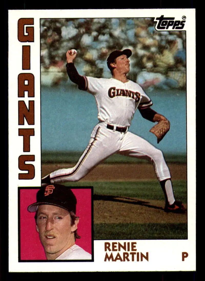 1984 Topps #603 Renie Martin EX Excellent San Francisco Giants Baseball Card - Baseball Card Single