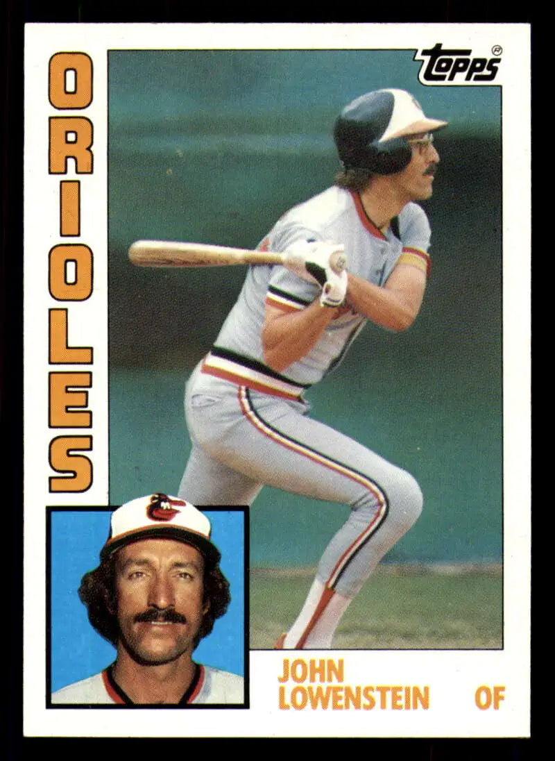1984 Topps #604 John Lowenstein EX Excellent Baltimore Orioles Baseball Card - Baseball Card Single