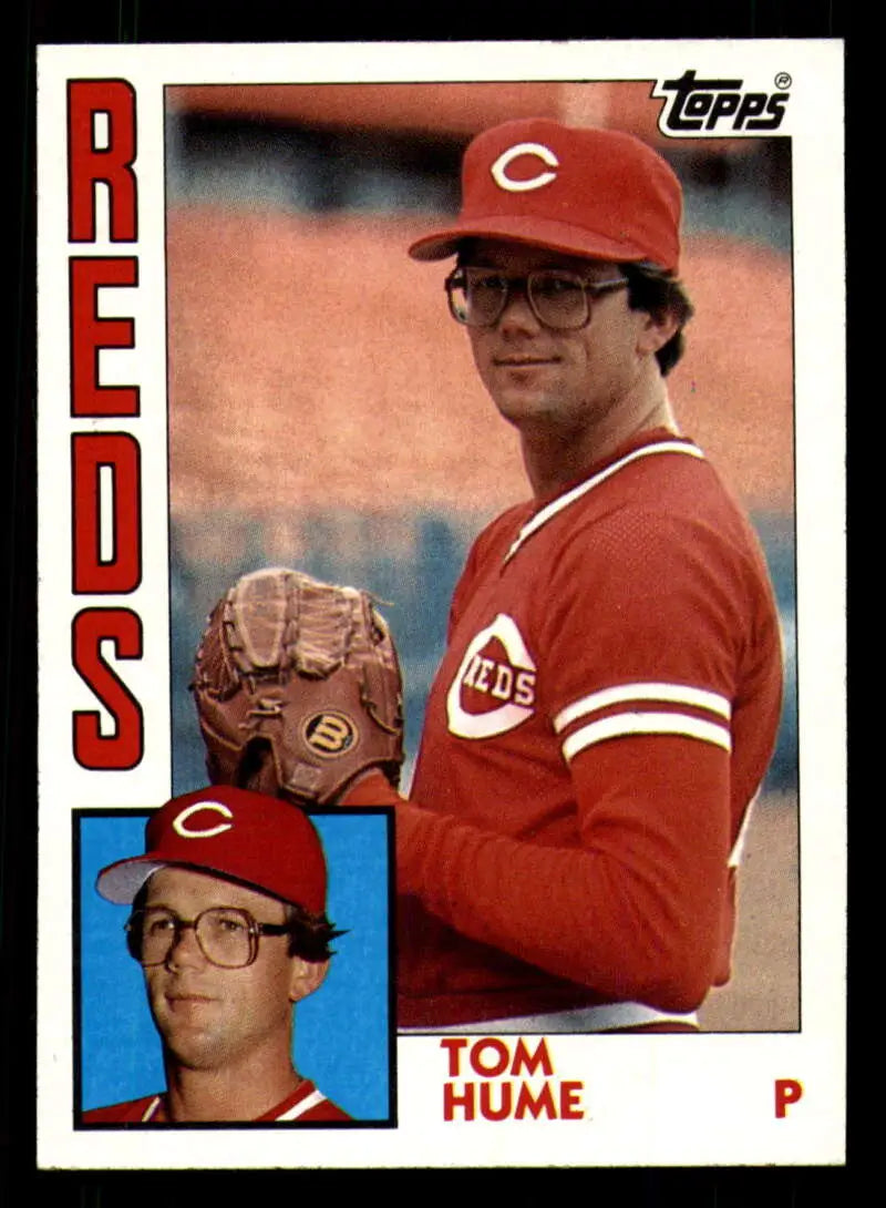 1984 Topps #607 Tom Hume EX Excellent Cincinnati Reds Baseball Card - Baseball Card Single