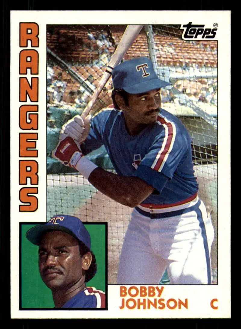 1984 Topps #608 Bobby Johnson EX Excellent Texas Rangers Baseball Card - Baseball Card Single