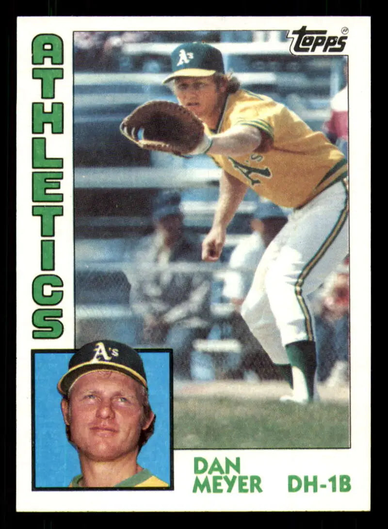 1984 Topps #609 Dan Meyer EX Excellent Oakland Athletics Baseball Card - Baseball Card Single