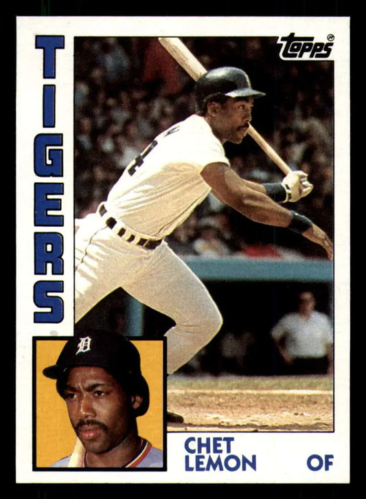 1984 Topps #611 Chet Lemon EX Excellent Detroit Tigers Baseball Card - Baseball Card Single