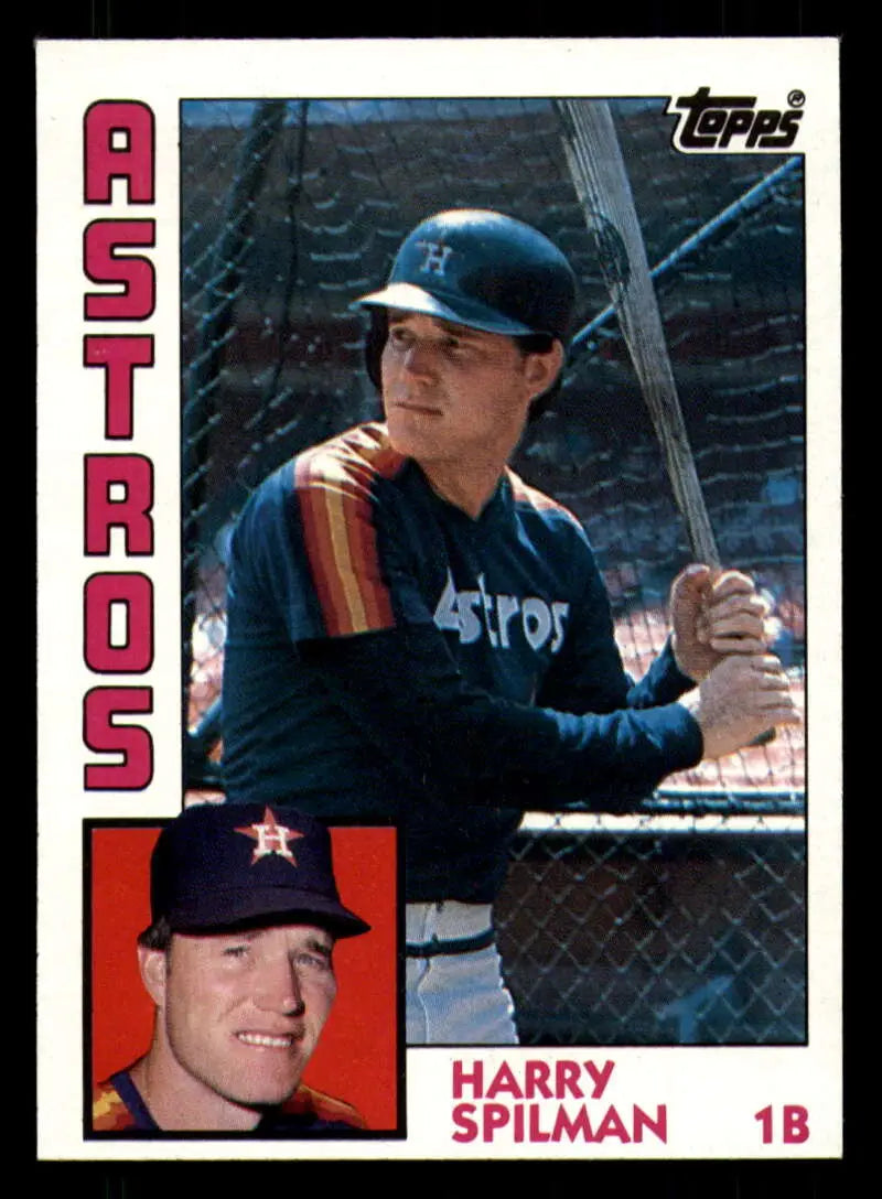 1984 Topps #612 Harry Spilman EX Excellent Houston Astros Baseball Card - Baseball Card Single