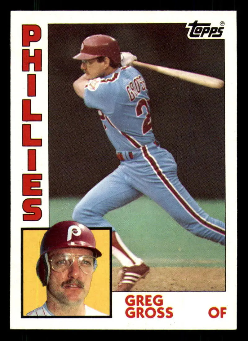 1984 Topps #613 Greg Gross EX Excellent Philadelphia Phillies Baseball Card - Baseball Card Single