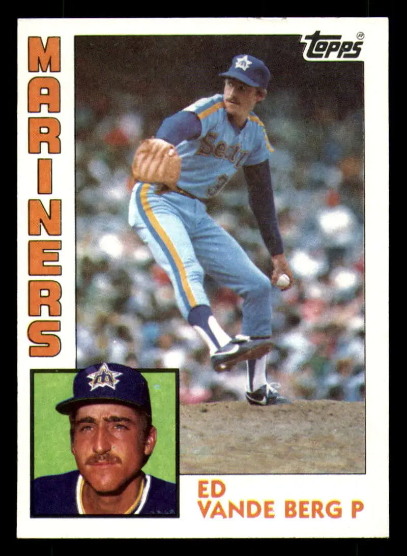 1984 Topps #63 Ed Vande Berg EX Excellent Seattle Mariners Baseball Card - Baseball Card Single
