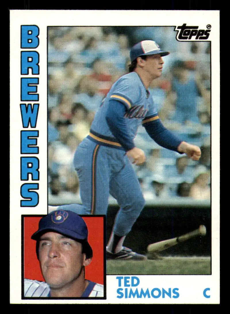 1984 Topps #630 Ted Simmons EX Excellent Milwaukee Brewers Baseball Card - Baseball Card Single