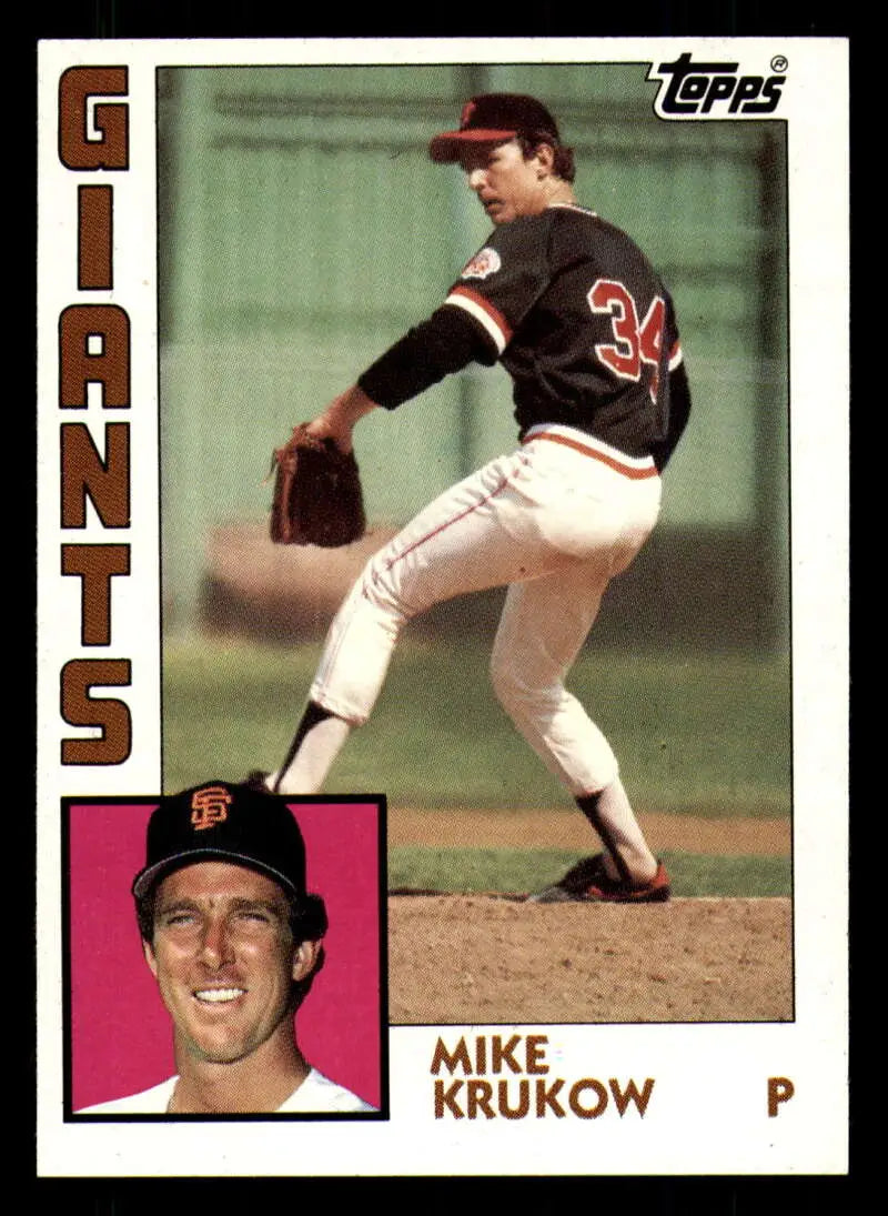 1984 Topps #633 Mike Krukow EX Excellent San Francisco Giants Baseball Card - Baseball Card Single
