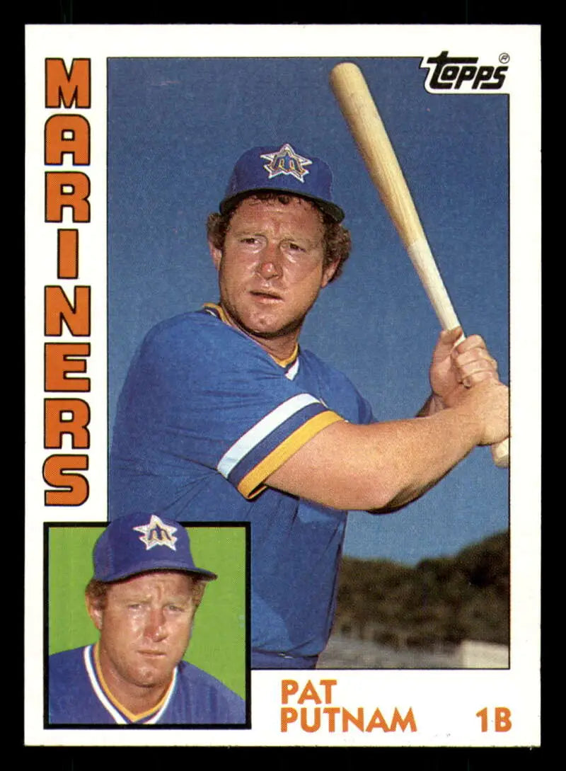 1984 Topps #636 Pat Putnam EX Excellent Seattle Mariners Baseball Card - Baseball Card Single