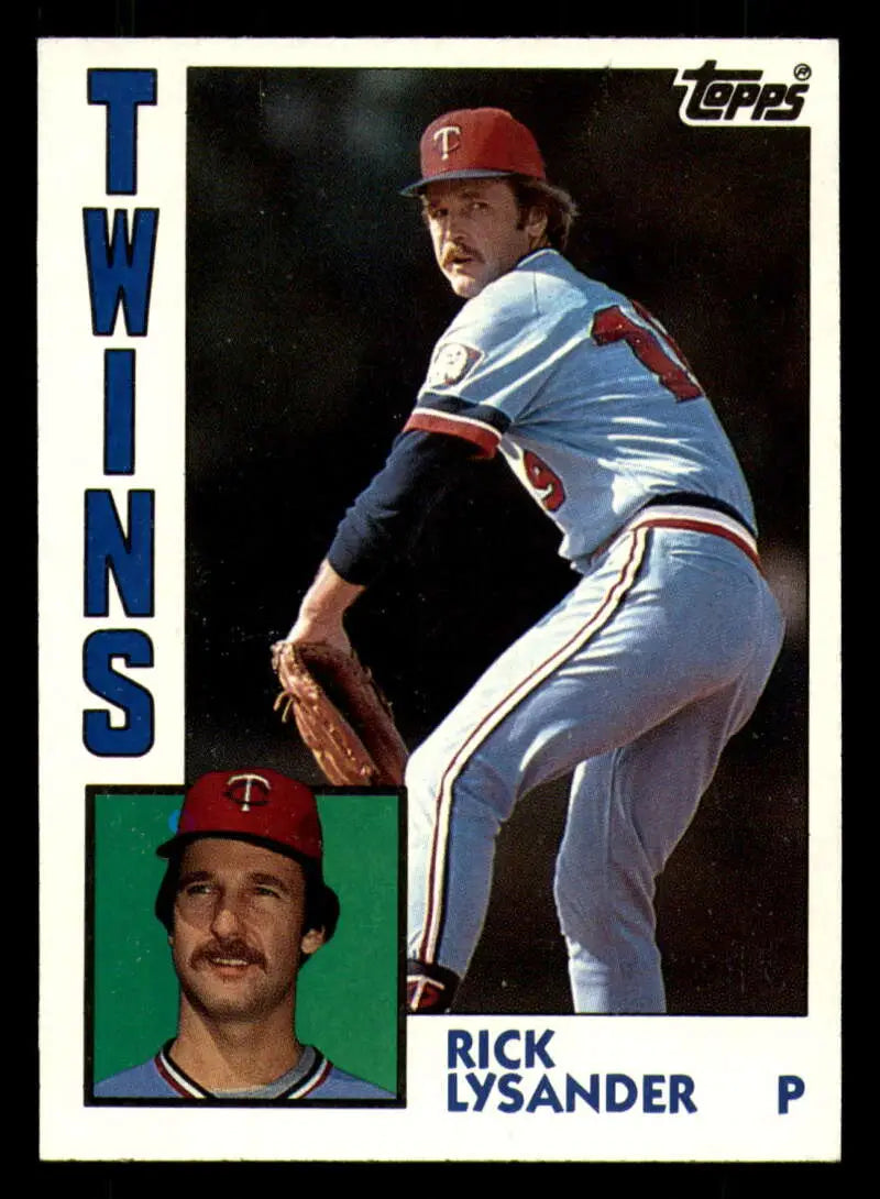 1984 Topps #639 Rick Lysander EX Excellent RC Rookie Minnesota Twins Baseball Card - Baseball Card Single