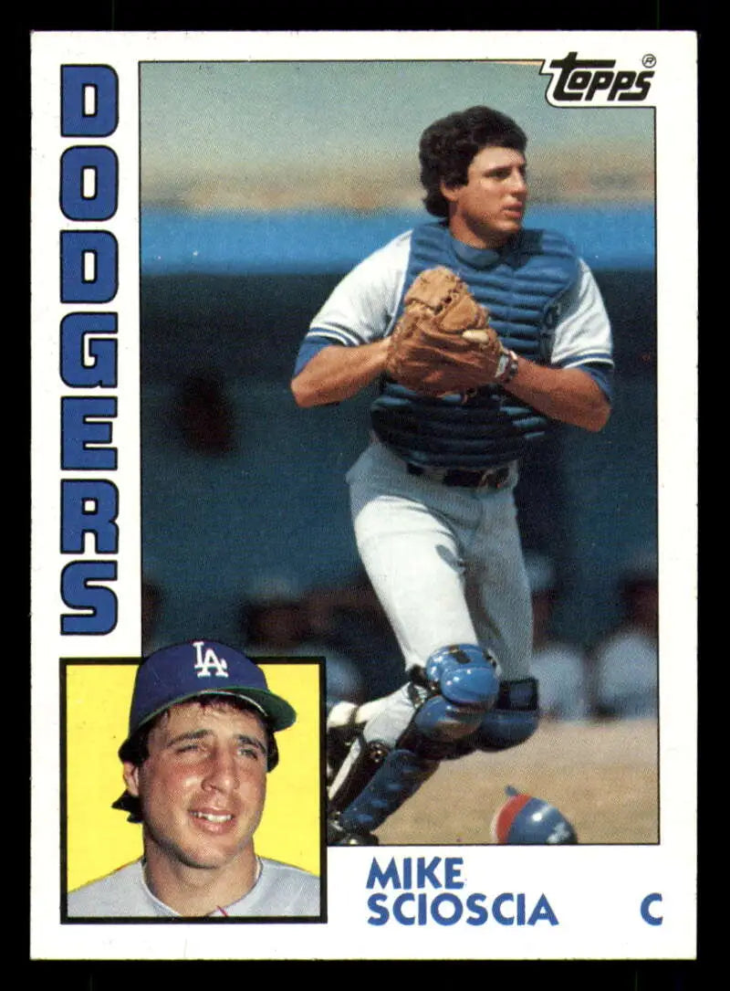 1984 Topps #64 Mike Scioscia EX Excellent Los Angeles Dodgers Baseball Card - Baseball Card Single