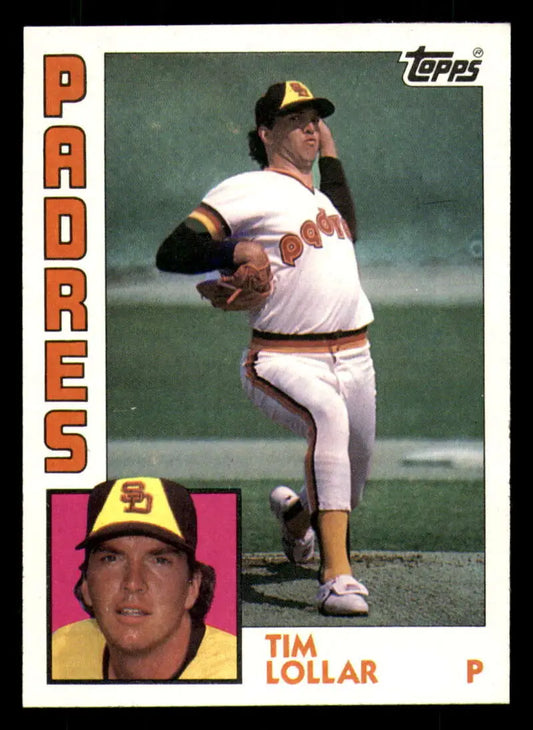 1984 Topps #644 Tim Lollar EX Excellent San Diego Padres Baseball Card - Baseball Card Single
