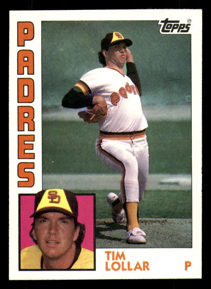 1984 Topps #644 Tim Lollar EX Excellent San Diego Padres Baseball Card - Baseball Card Single