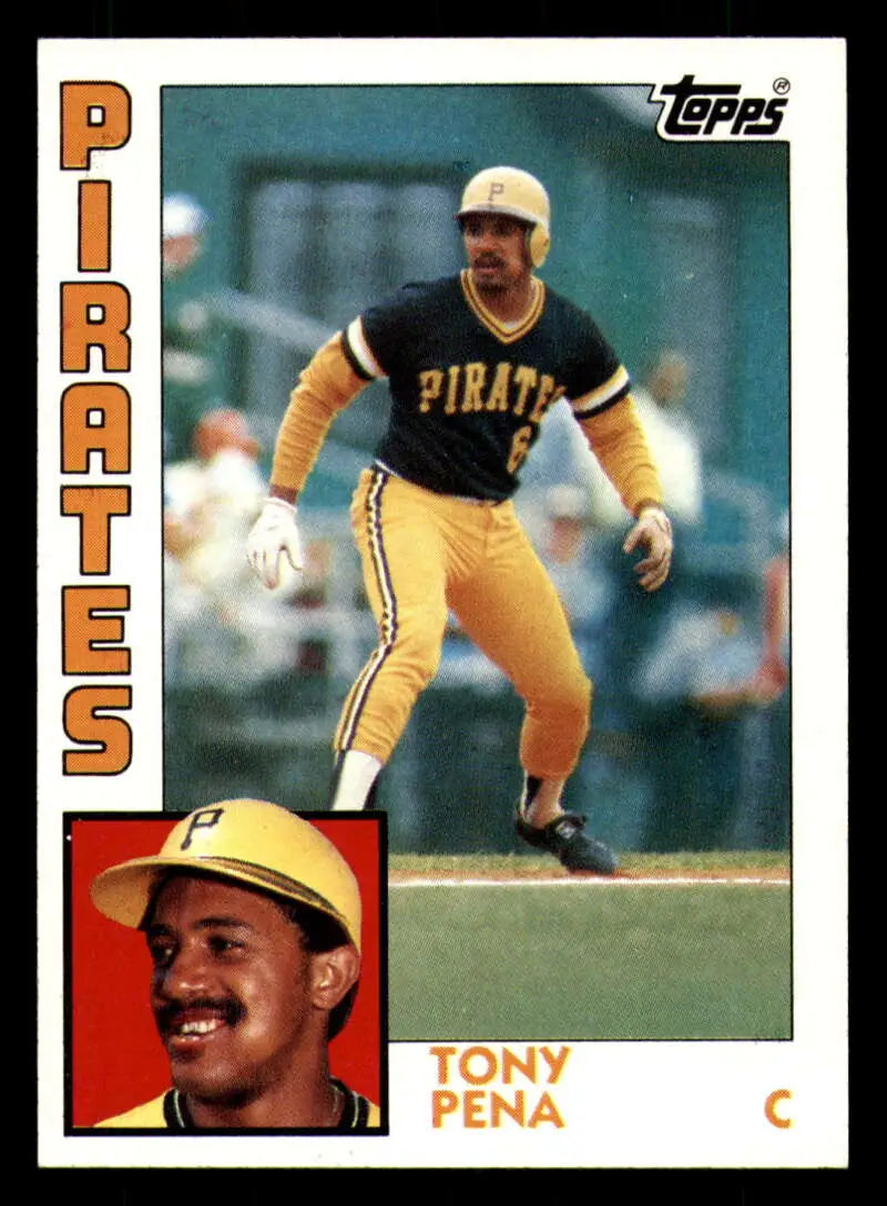 1984 Topps #645 Tony Pena EX Excellent Pittsburgh Pirates Baseball Card - Baseball Card Single