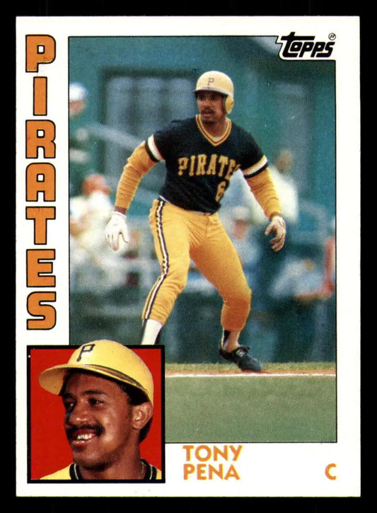 1984 Topps #645 Tony Pena EX Excellent Pittsburgh Pirates Baseball Card - Baseball Card Single