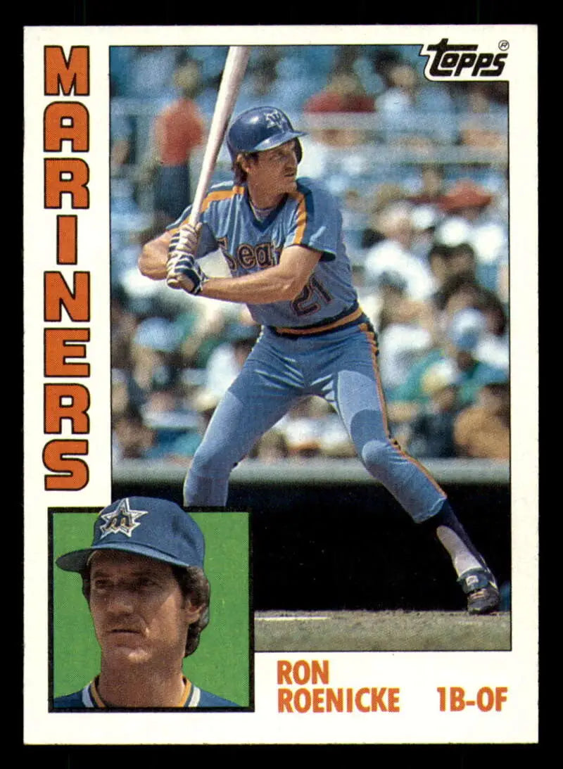 1984 Topps #647 Ron Roenicke EX Excellent Seattle Mariners Baseball Card - Baseball Card Single