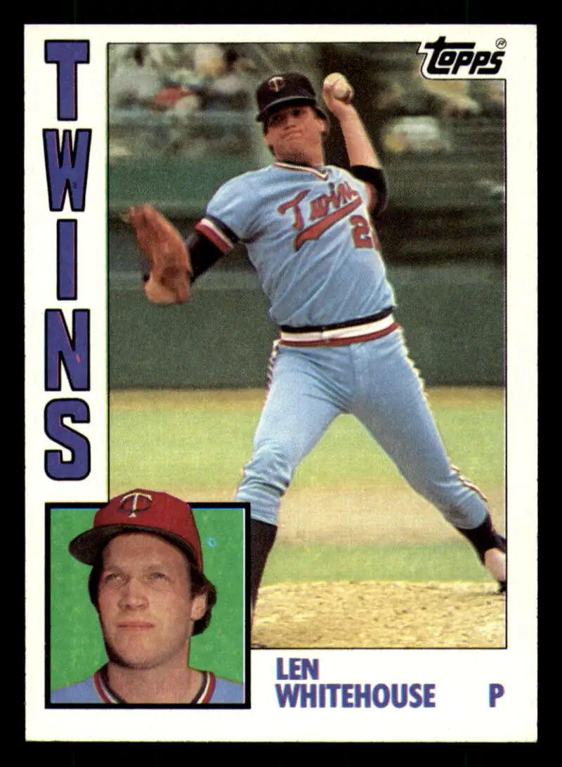 1984 Topps #648 Len Whitehouse EX Excellent Minnesota Twins Baseball Card - Baseball Card Single