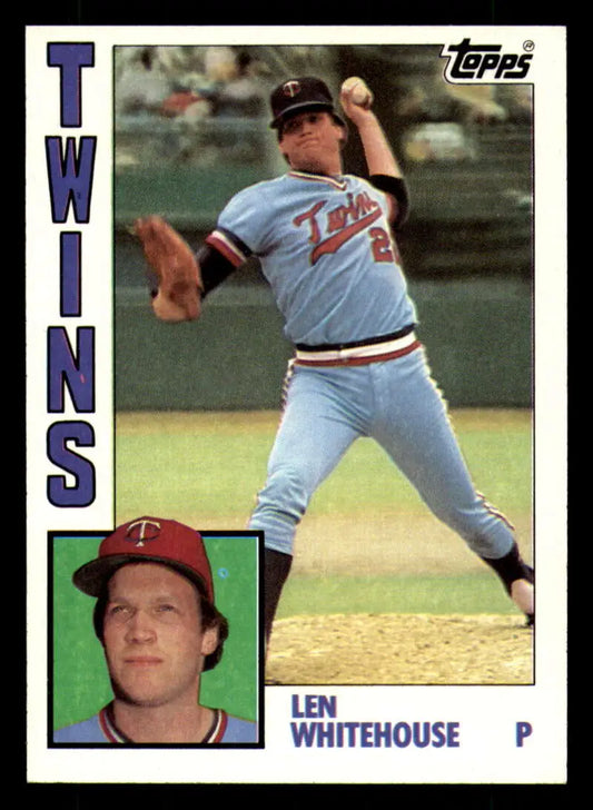 1984 Topps #648 Len Whitehouse EX Excellent Minnesota Twins Baseball Card - Baseball Card Single
