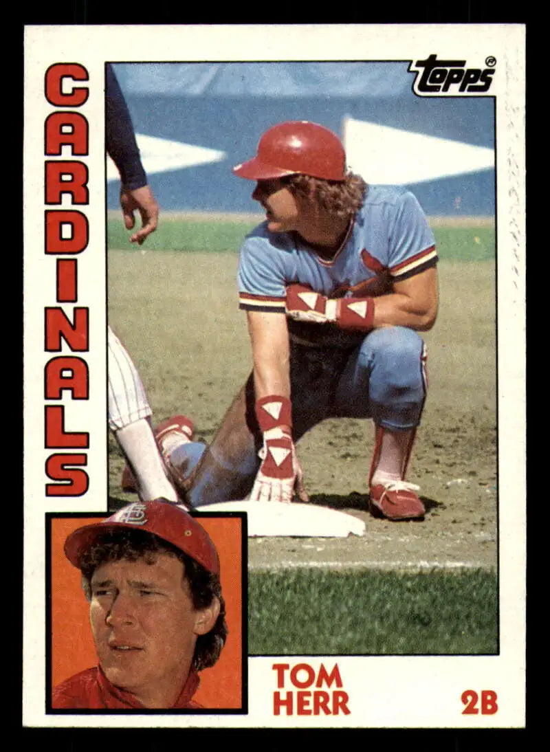 1984 Topps #649 Tom Herr EX Excellent St. Louis Cardinals Baseball Card - Baseball Card Single