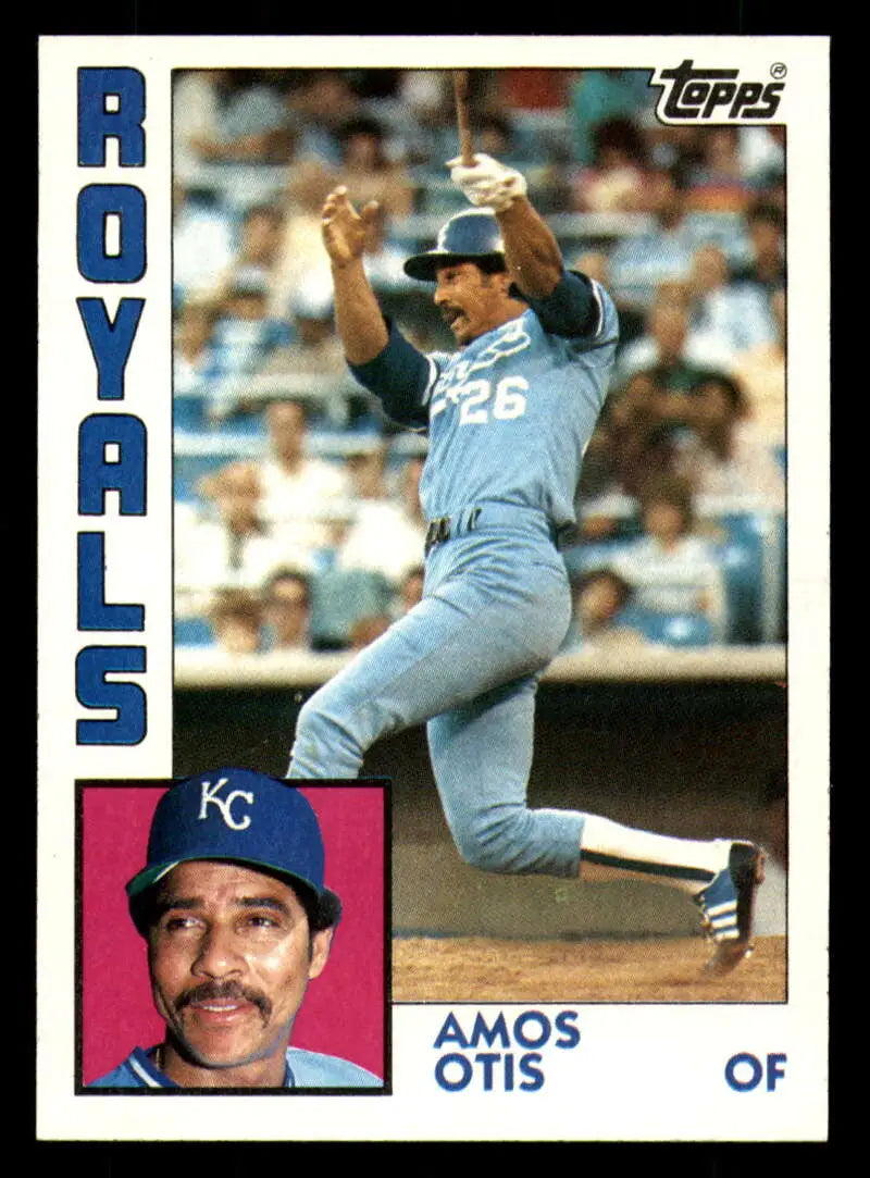 1984 Topps #655 Amos Otis EX Excellent Kansas City Royals Baseball Card - Baseball Card Single