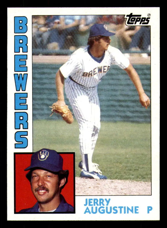 1984 Topps #658 Jerry Augustine EX Excellent Milwaukee Brewers Baseball Card - Baseball Card Single