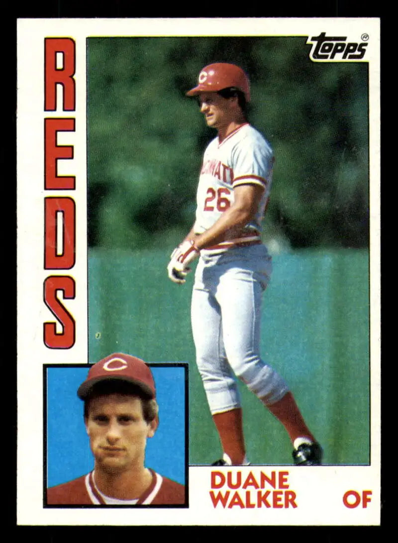 1984 Topps #659 Duane Walker EX Excellent Cincinnati Reds Baseball Card - Baseball Card Single
