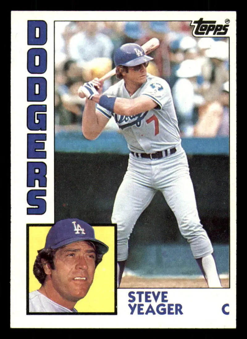 1984 Topps #661 Steve Yeager EX Excellent Los Angeles Dodgers Baseball Card - Baseball Card Single