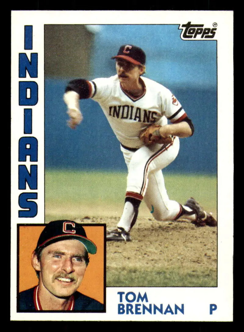 1984 Topps #662 Tom Brennan EX Excellent Cleveland Indians Baseball Card - Baseball Card Single