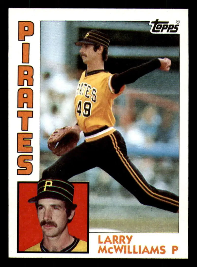 1984 Topps #668 Larry McWilliams EX Excellent Pittsburgh Pirates Baseball Card - Baseball Card Single