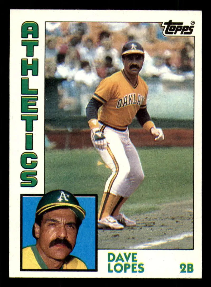 1984 Topps #669 Davey Lopes EX Excellent Oakland Athletics Baseball Card - Baseball Card Single