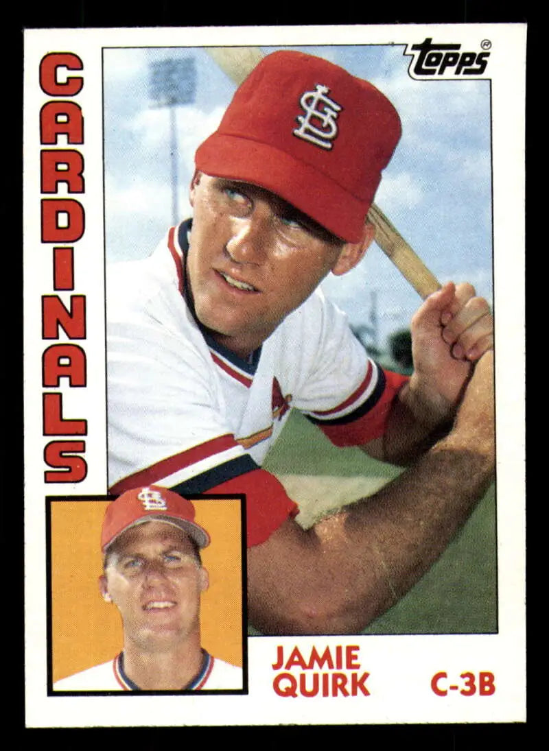 1984 Topps #671 Jamie Quirk EX Excellent St. Louis Cardinals Baseball Card - Baseball Card Single