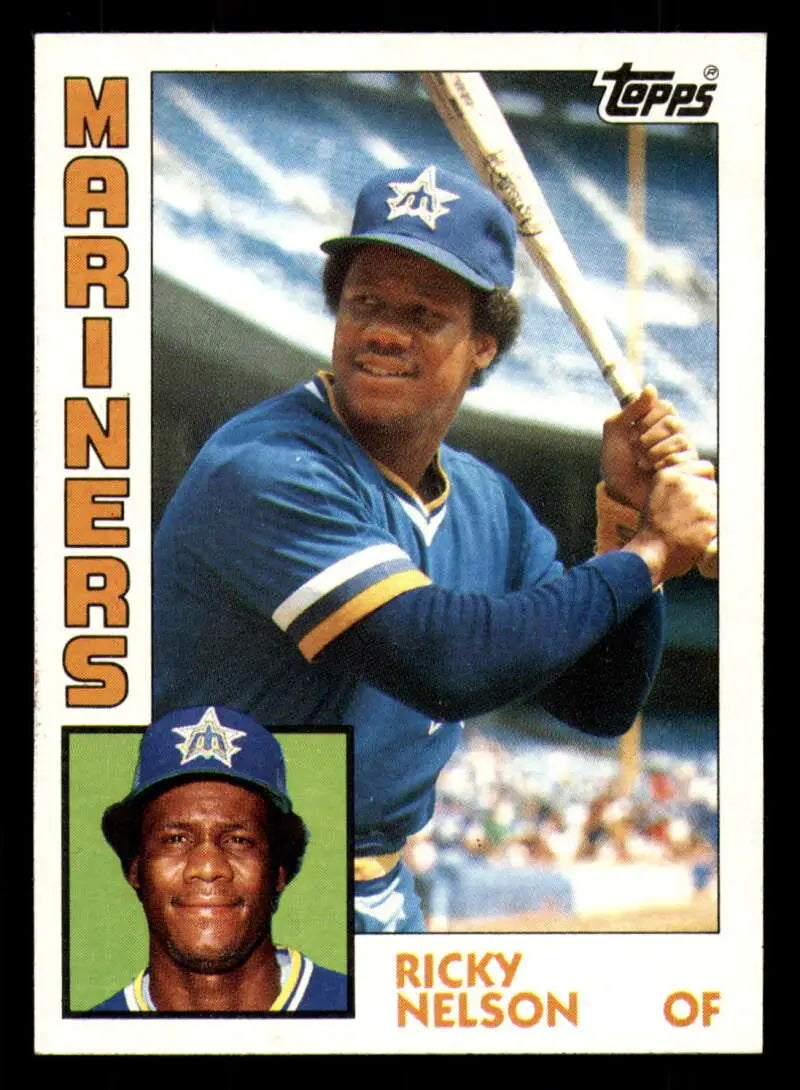 1984 Topps #672 Ricky Nelson EX Excellent RC Rookie Seattle Mariners Baseball Card - Baseball Card Single