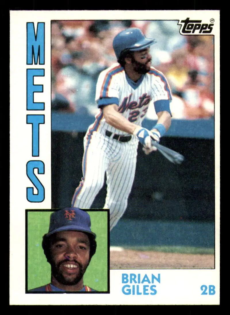 1984 Topps #676 Brian Giles EX Excellent New York Mets Baseball Card - Baseball Card Single