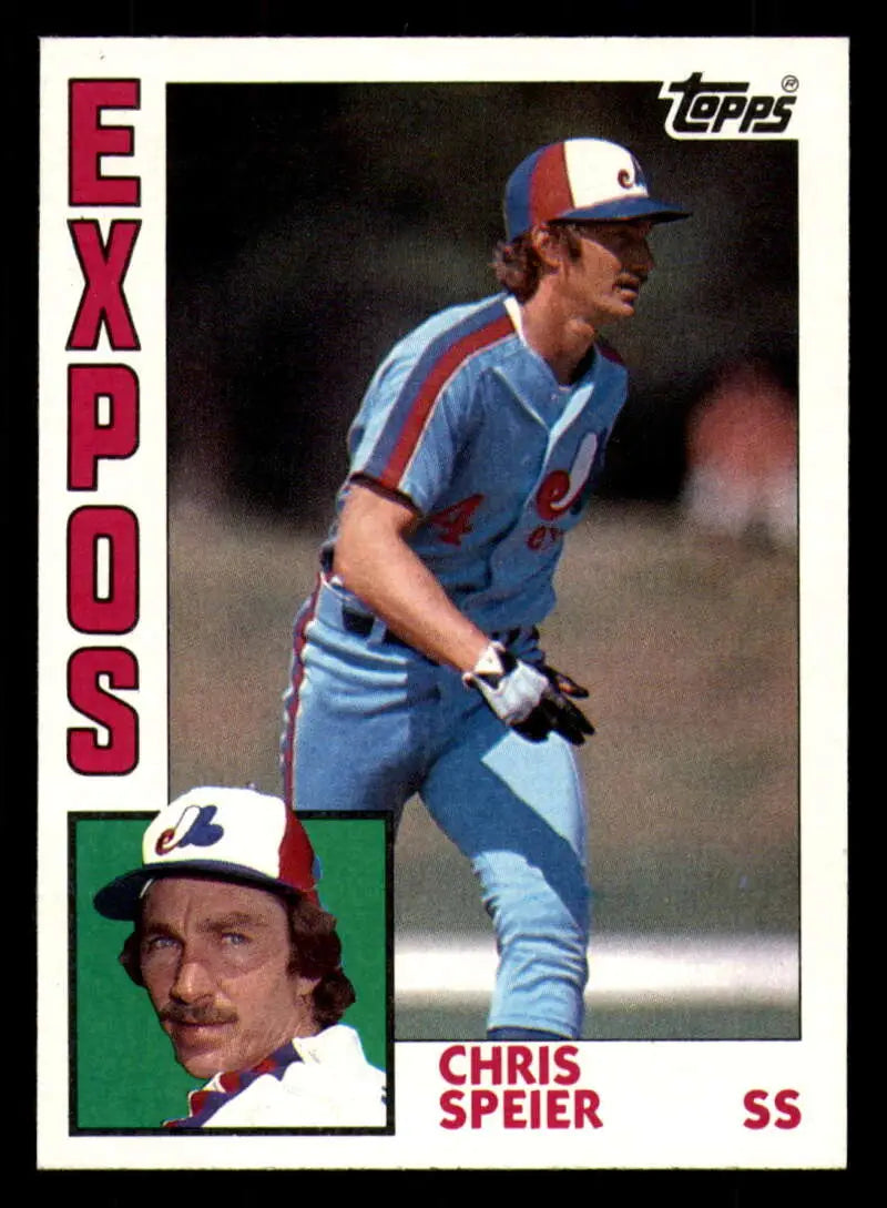 1984 Topps #678 Chris Speier EX Excellent Montreal Expos Baseball Card - Baseball Card Single