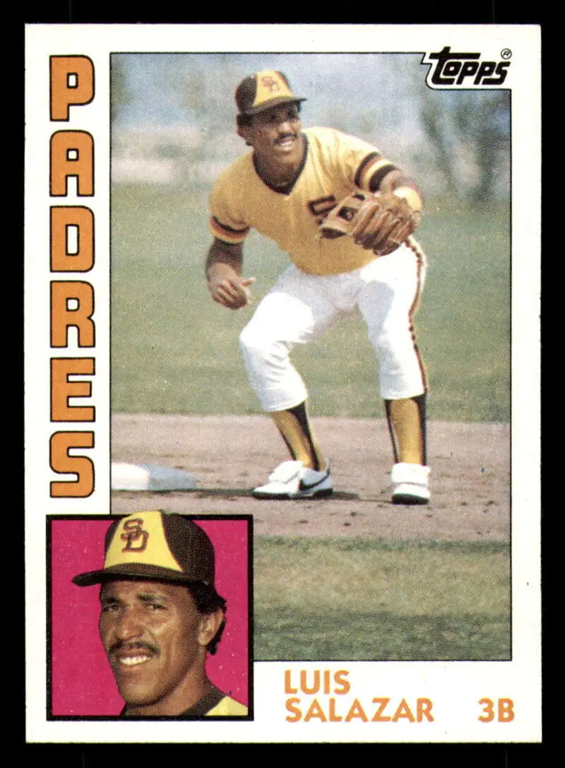 1984 Topps #68 Luis Salazar EX Excellent San Diego Padres Baseball Card - Baseball Card Single