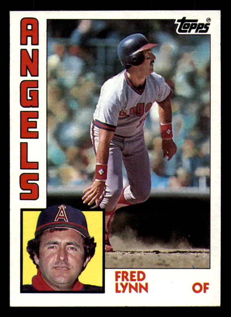 1984 Topps #680 Fred Lynn EX Excellent California Angels Baseball Card - Baseball Card Single