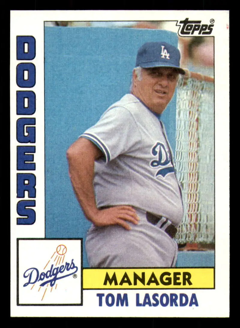 1984 Topps #681 Tommy Lasorda EX Excellent Los Angeles Dodgers Baseball Card - Baseball Card Single