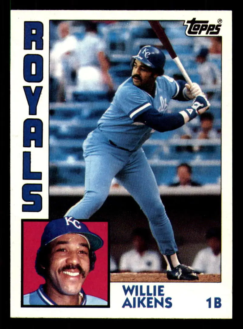 1984 Topps #685 Willie Aikens EX Excellent Kansas City Royals Baseball Card - Baseball Card Single