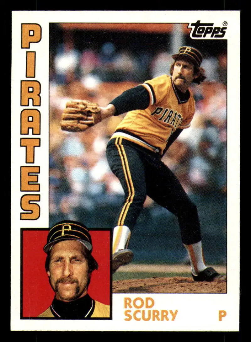1984 Topps #69 Rod Scurry EX Excellent Pittsburgh Pirates Baseball Card - Baseball Card Single